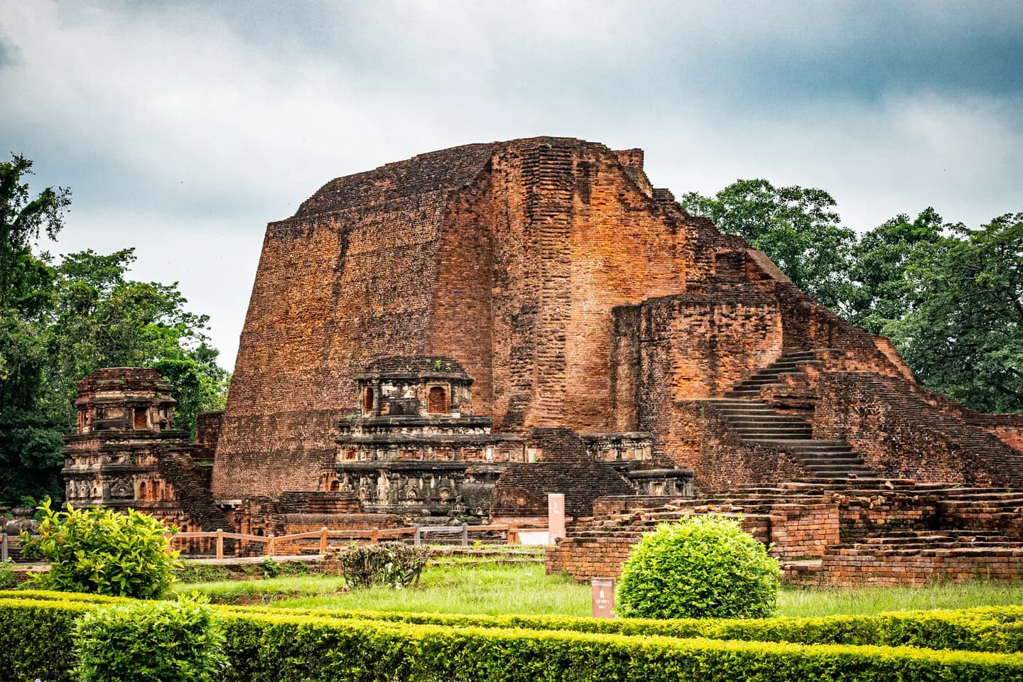 The brick monastery ruins of ancient Nalanda